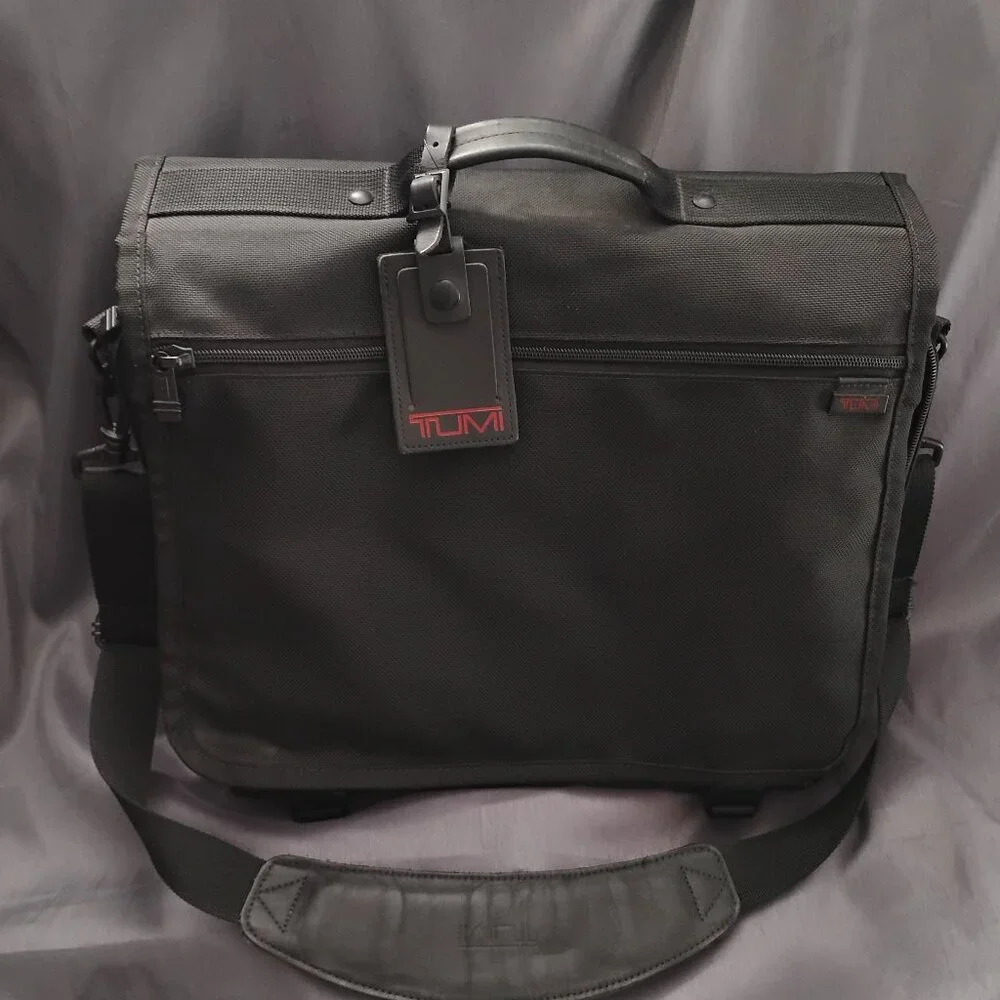 ❤️3 pc TUMI Black Tracer Expandable Organizer Laptop Business Briefcase